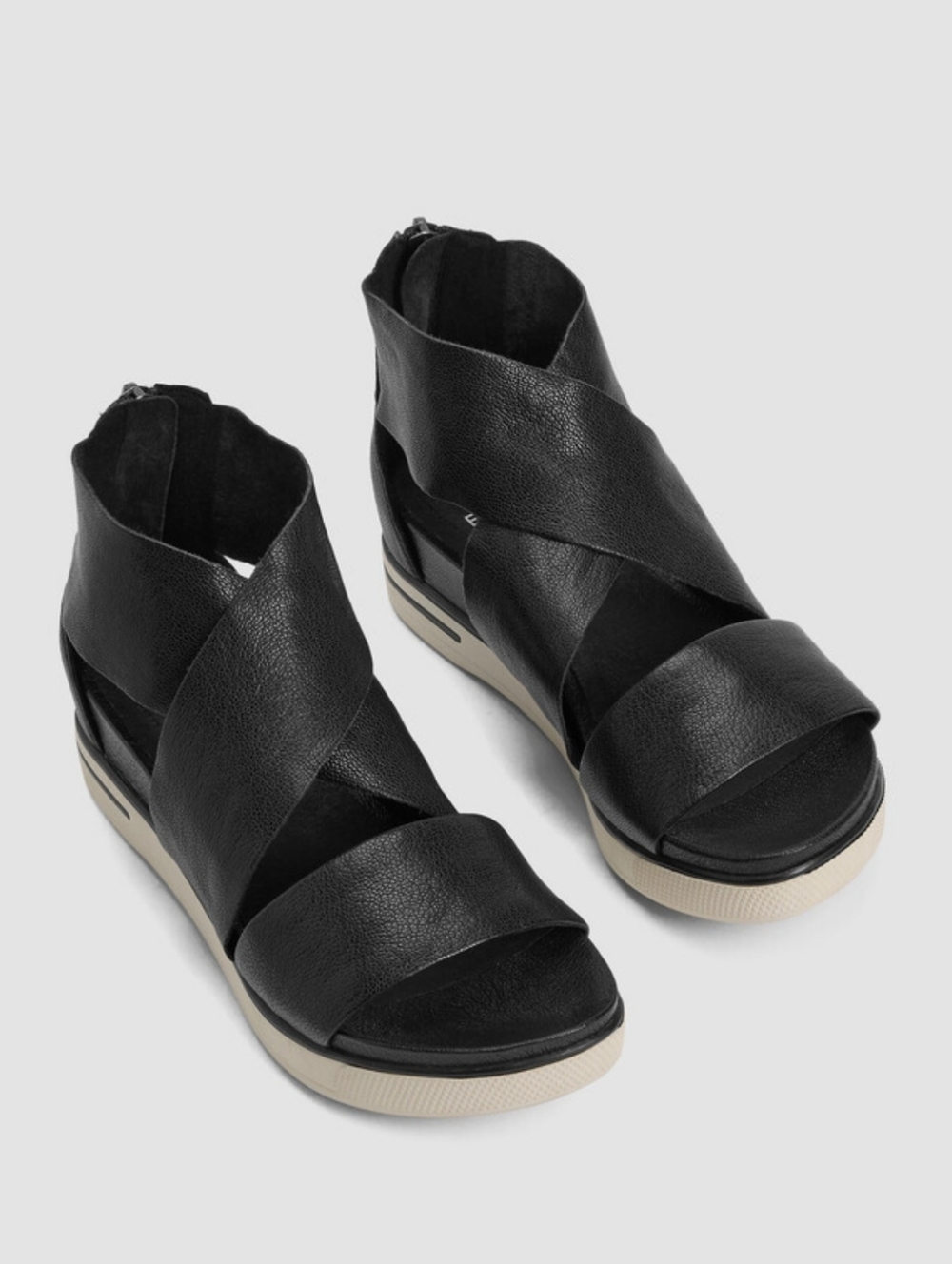 Elieen Fisher Sport Tumbled Leather Sneaker Sandal